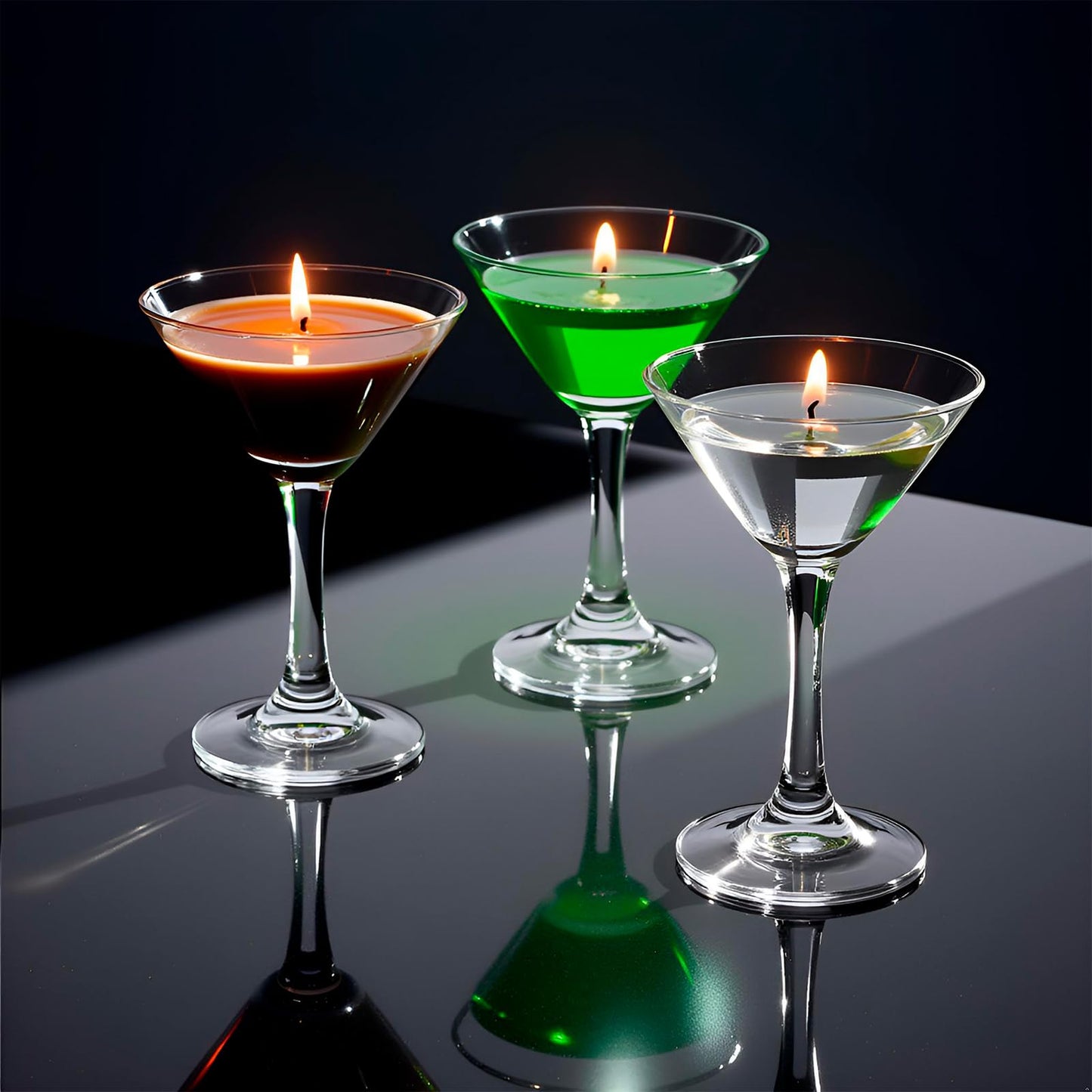 KOIMYSA 3-Pack Mini Espresso Martini Scented Candle Set, Unique Aromatherapy Candles Gifts for Women Men Wife Friends Coffee Lover, Bar Cart Home Décor