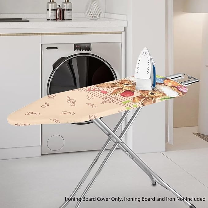 Bunny Ironing Board Cover for Easter Music Note Ironing Board Covers Standard