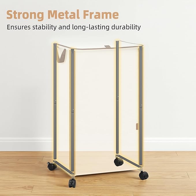 STORAGE MANIAC Rolling Laundry Hamper