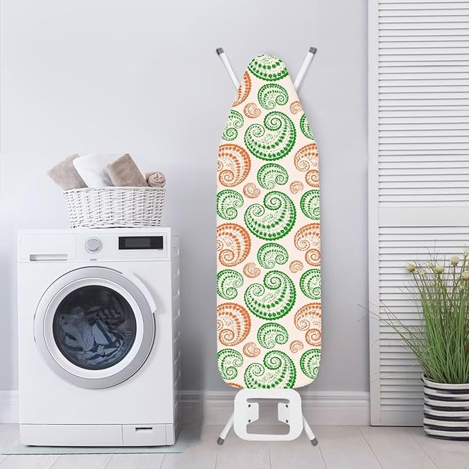 Flower Texture Steam Ironing Board Cover 15x54 Inch, Spiral Graphic Standard
