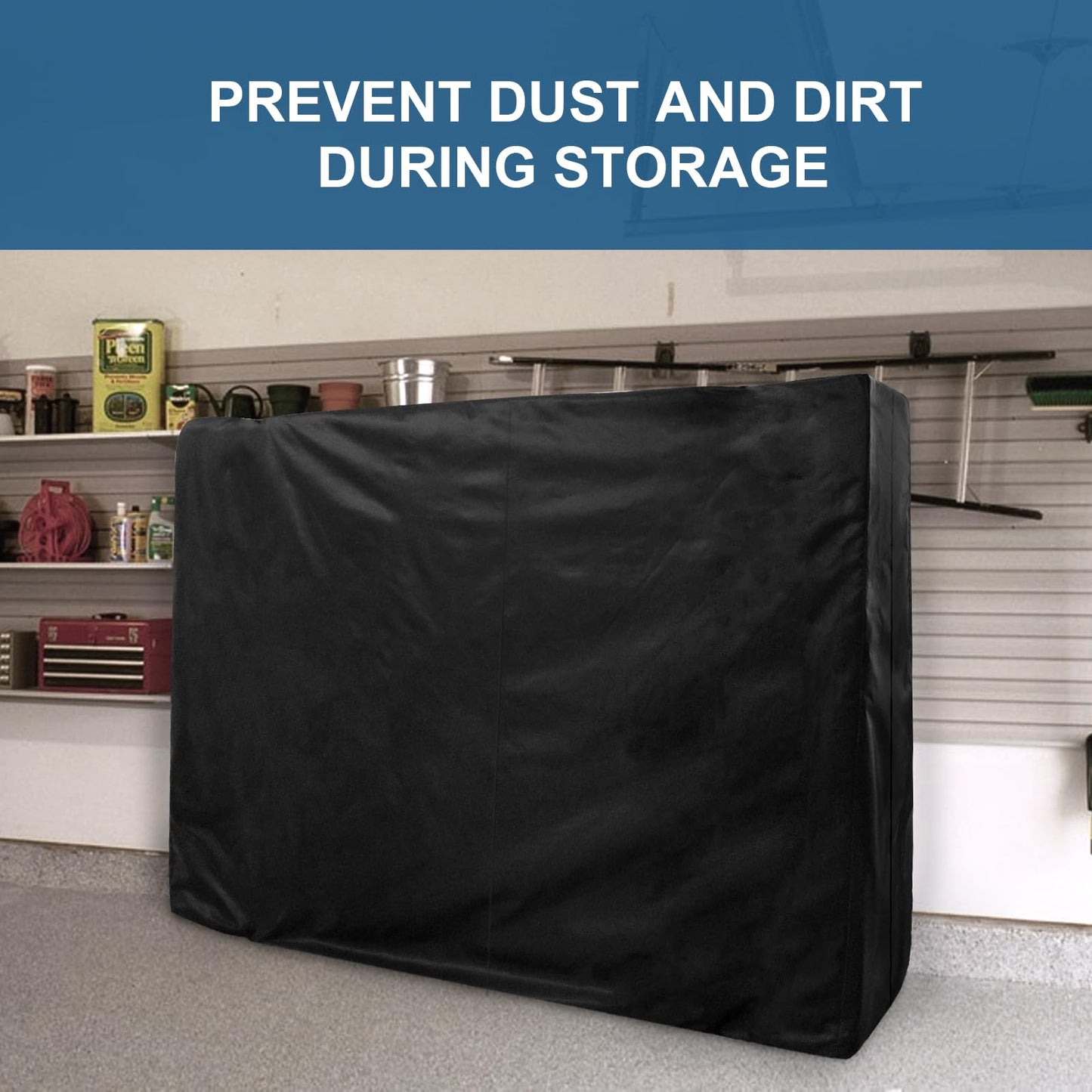Mattress Bags for Moving and Storage, Heavy Duty Twin XL Mattress Bag with 4 Strong Handles, Waterproof Mattress Cover/Protector for Moving Twin XL Size, Reusable Thick Tarp, Black