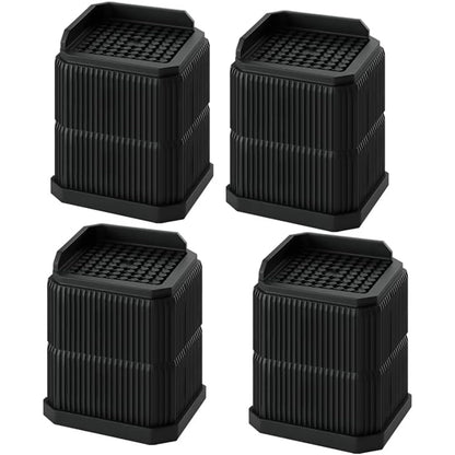 WYCBHZGA 4 Pack Stackable Treadmill Incline Riser Blocks, 4 Inch Height Lift for Leveling & Uphill Training, Heavy Duty Support up to 4000 lbs, for Gym and Home Use