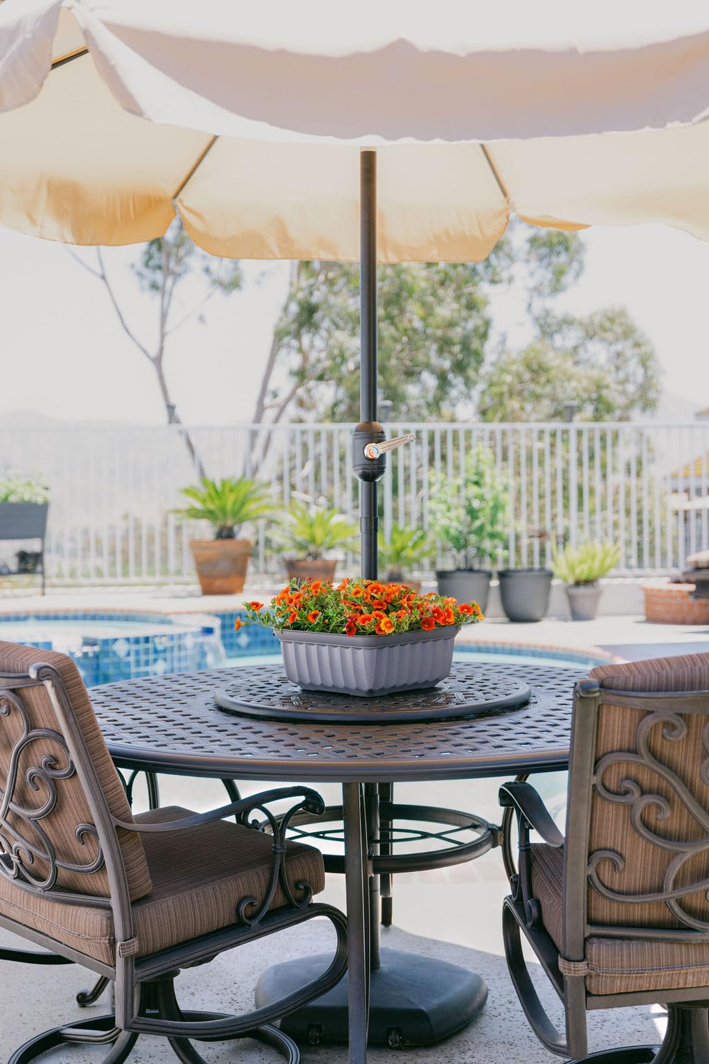 Square Savannah Planter (Grey)