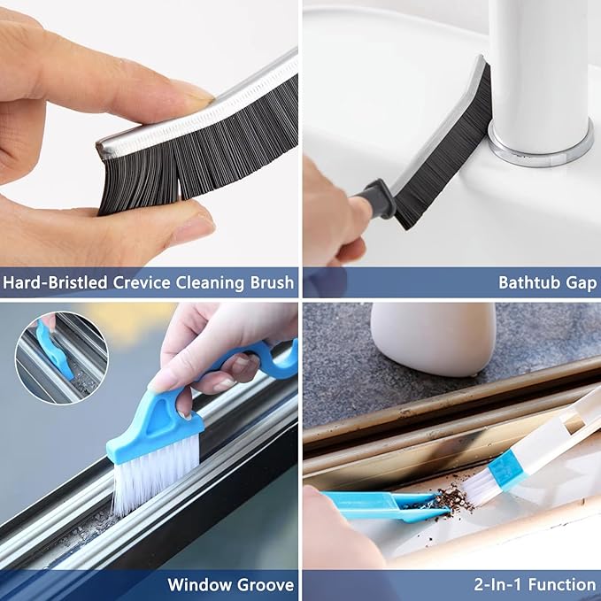 14Pcs Small Crevice Cleaning Brush Set, Groove Gap Cleaning Tool