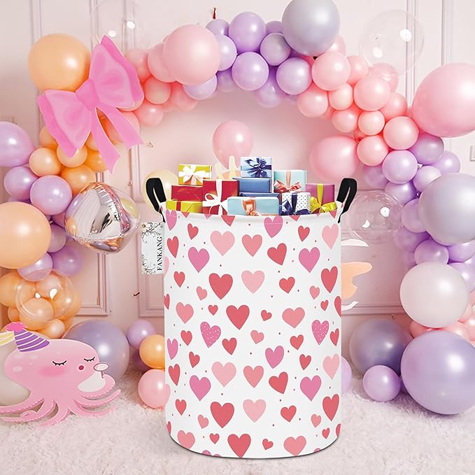 FANKANG Storage Basket, Nursery Hamper Canvas Laundry Basket Foldable