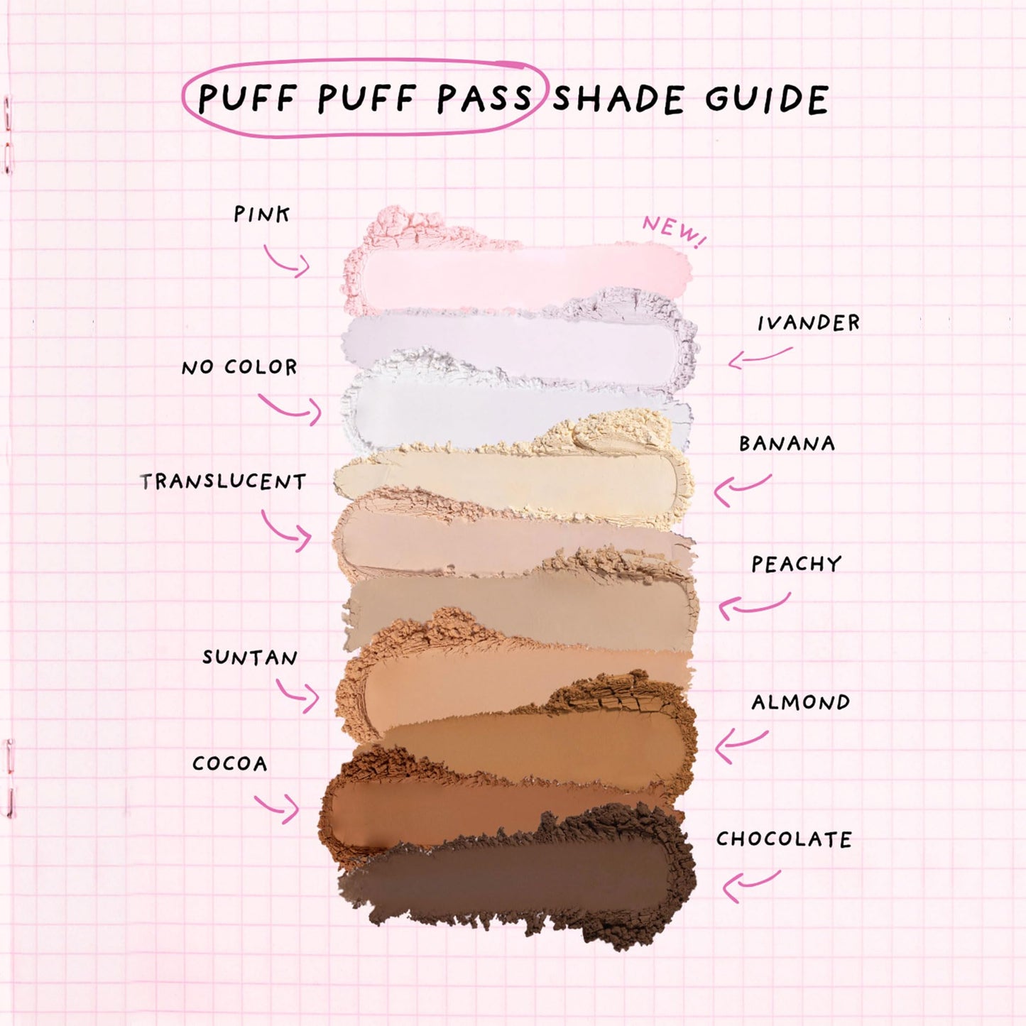 Kimchi Chic Beauty Puff Puff Pass Set and Bake Setting Powder for Makeup, Extra Fluffy Loose Face Powder Poof, Soft Natural Face Makeup for Uneven Skin Tone, 03 Translucent