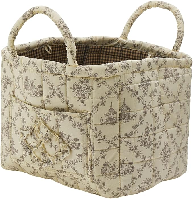 Quilted Fabric Storage Basket