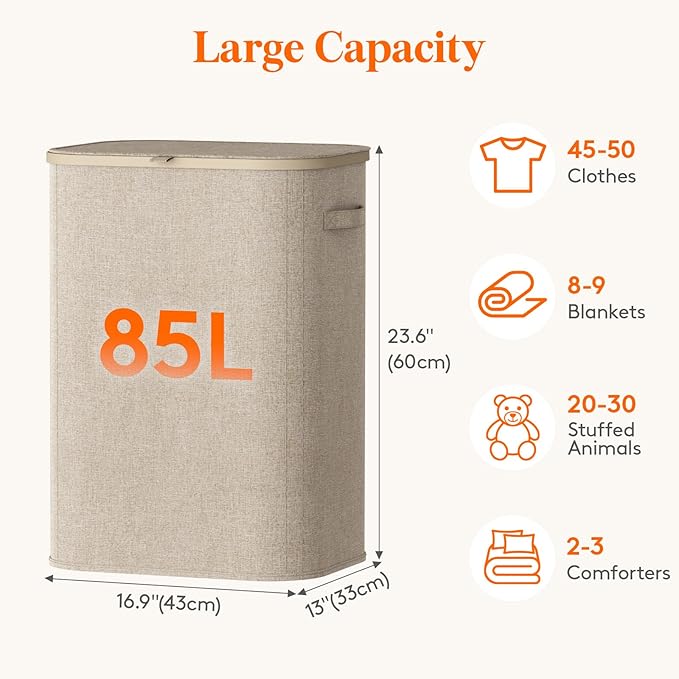 Lifewit 85L Large Laundry Basket