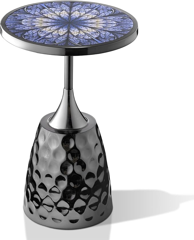Homes: Inside + Out Halric Modern 24" Tall Round End Table