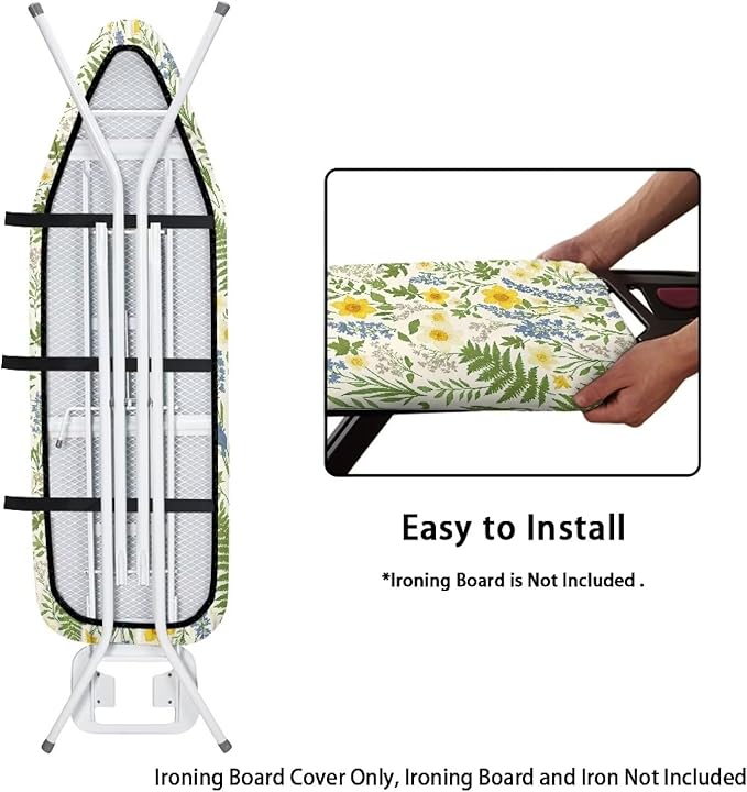Leaves Flower Ironing Board Cover and Pad