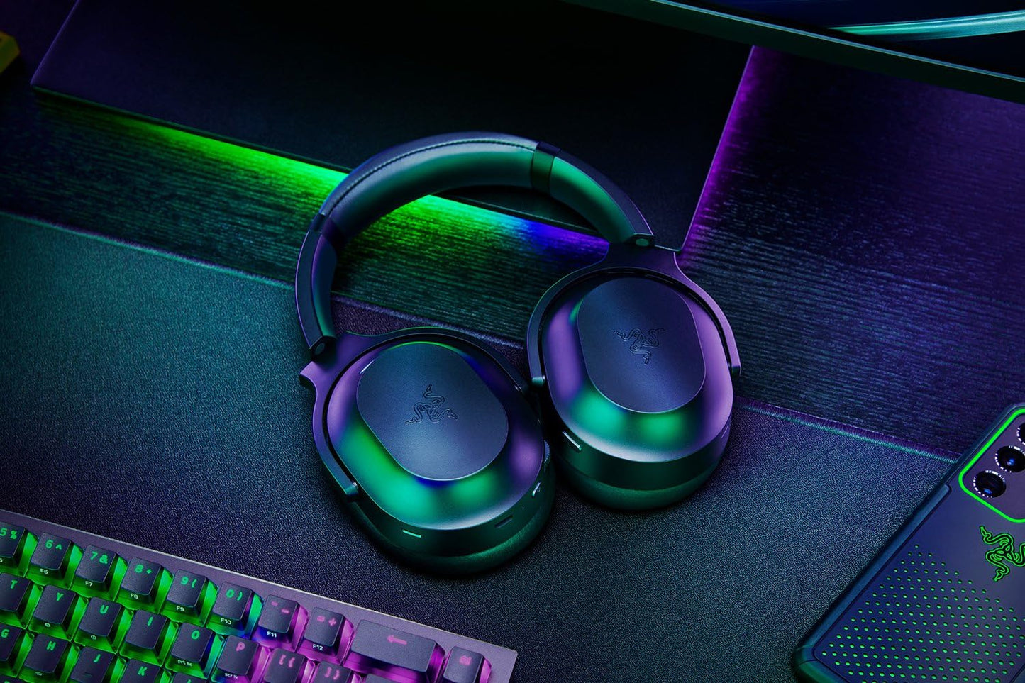 Razer Barracuda Pro Wireless Gaming Headset (PC, PlayStation, Switch 2, iPhone, Smartphones): Hybrid ANC - 2.4GHz Wireless + Bluetooth - THX AAA - 50mm Drivers - Integrated Mic - 40 Hr Battery - Black