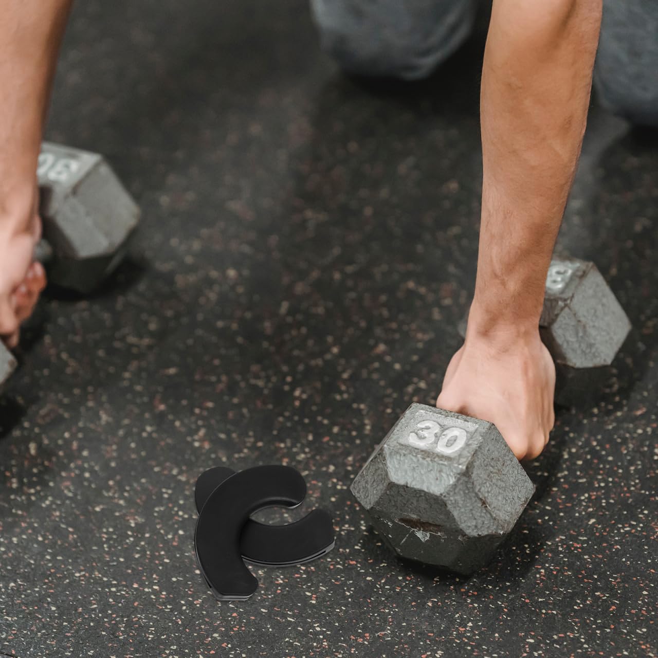 BESPORTBLE 20pcs Dumbbell Holder Pads Shockproof Protection Cushion Fitness Equipment Slip Workout Accessories for Home Gym Use