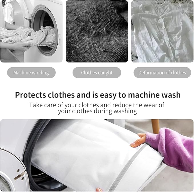 3 Pack XXL Mesh Laundry Bags by MDSXO- Large Jumbo Durable Delicates Bag