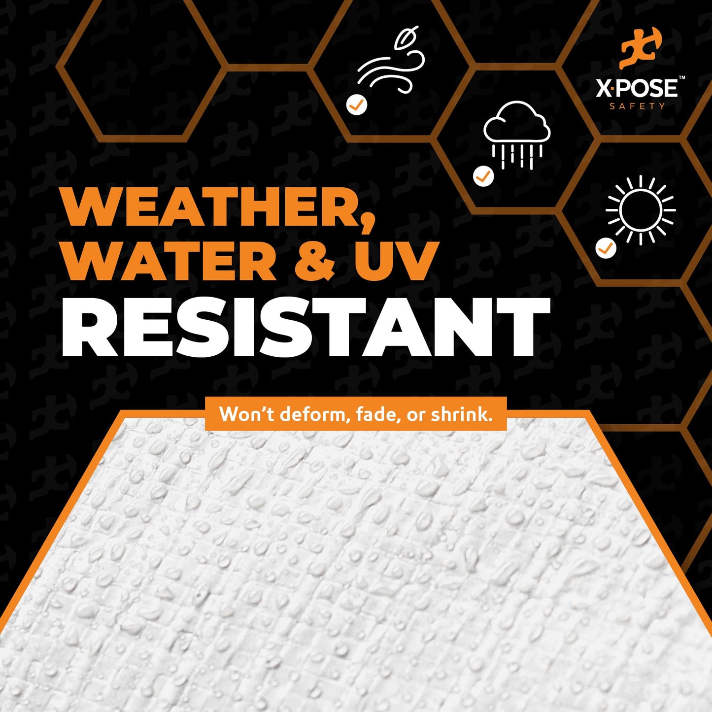 Heavy Duty White Poly Tarp 30' X 50' - Multipurpose Protective Cover - Durable, Waterproof, Weather Proof, Rip and Tear Resistant - Extra Thick 12 Mil Polyethylene - by Xpose Safety