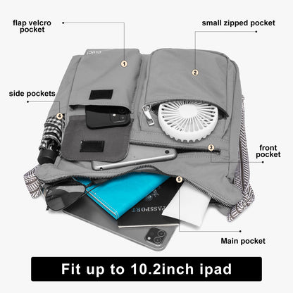 CLUCI Travel Purses for Women, Waterproof Nylon Crossbody Bags for Woman Trendy, Anti Theft Shoulder Handbags for Ladies