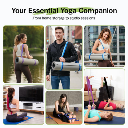 Slim Panda Yoga Mat Straps for Carrying, Adjustable Yoga Mat Carrier Sling Fits All Mats(Mat Not Included)