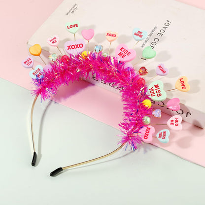 NVENF Candy Headband Costume Accessories Christmas Candy Cane Lollipop Headbands Candy Costume Halloween Holiday Christmas Outfits for Women Party Favors Gifts (Pattern M)