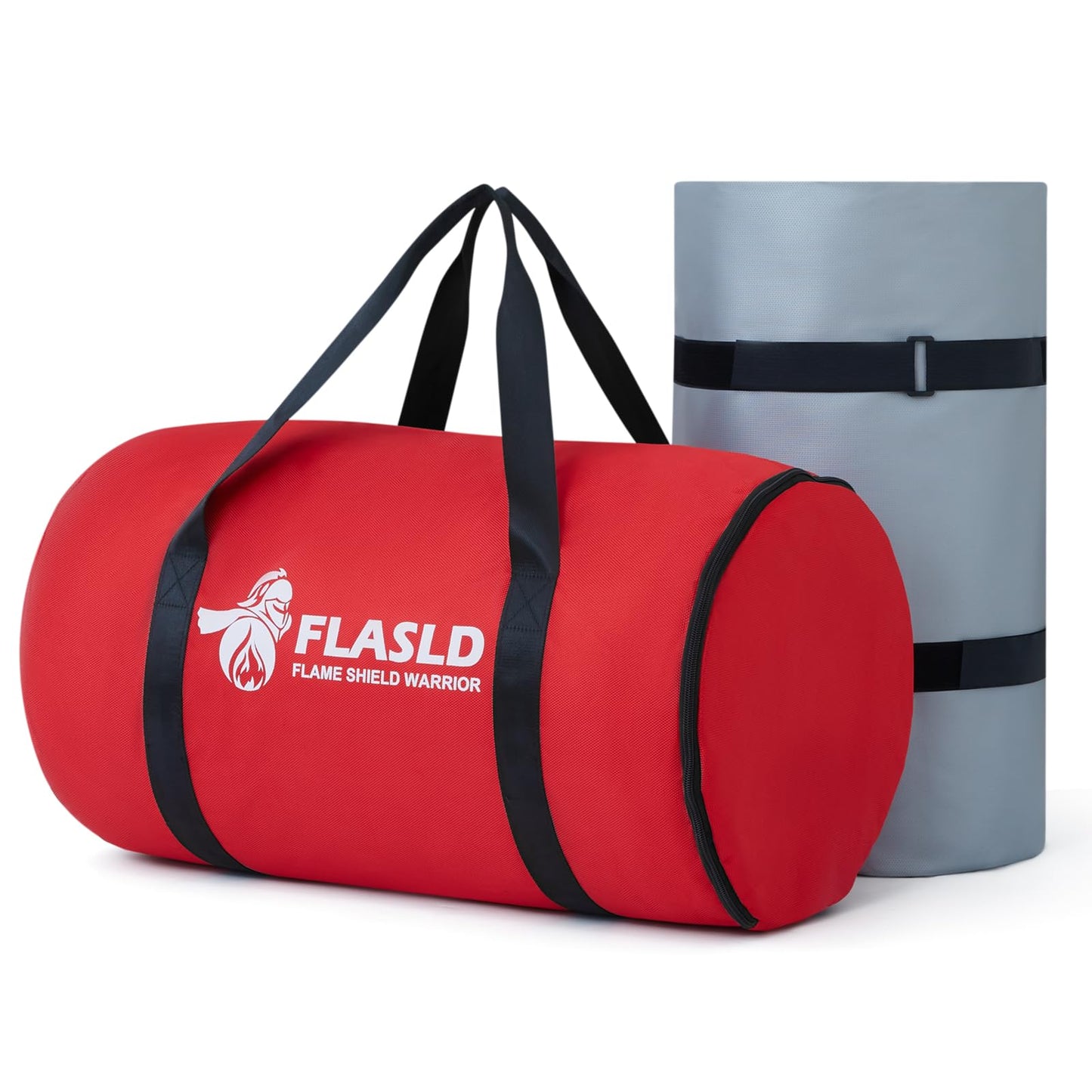 FLASLD Car Fire Blanket, Large Fireproof Blanket Fire Extinguisher Blanket for Electric/Fuel Vehicle Accidents, Silicone Coated Fibergalss Cover, Heat Resistant Fire Suppression Blankets 20ft x 26.5ft