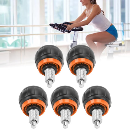 ZAWELIYO Universal Exercise Adjustment Knob Set Smooth Fast Release Versatile Solution for Home Gym Fitness Equipment (Black and Orange)