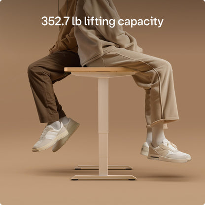 Desktronic Height Adjustable Standing Desk Frame — Ergonomic Sit Stand Desk Frame, Electric Dual Motors 353 lbs, USB & USB-C Charging, Wobble-Free, Touchscreen, 3 Memory Presets, Anti-Collision