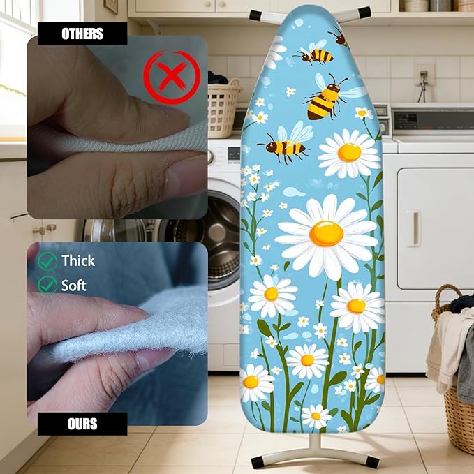 Nuxovilar Ironing Board Cover Needle Cotton 15x54 Inches | Ironing Board Cover