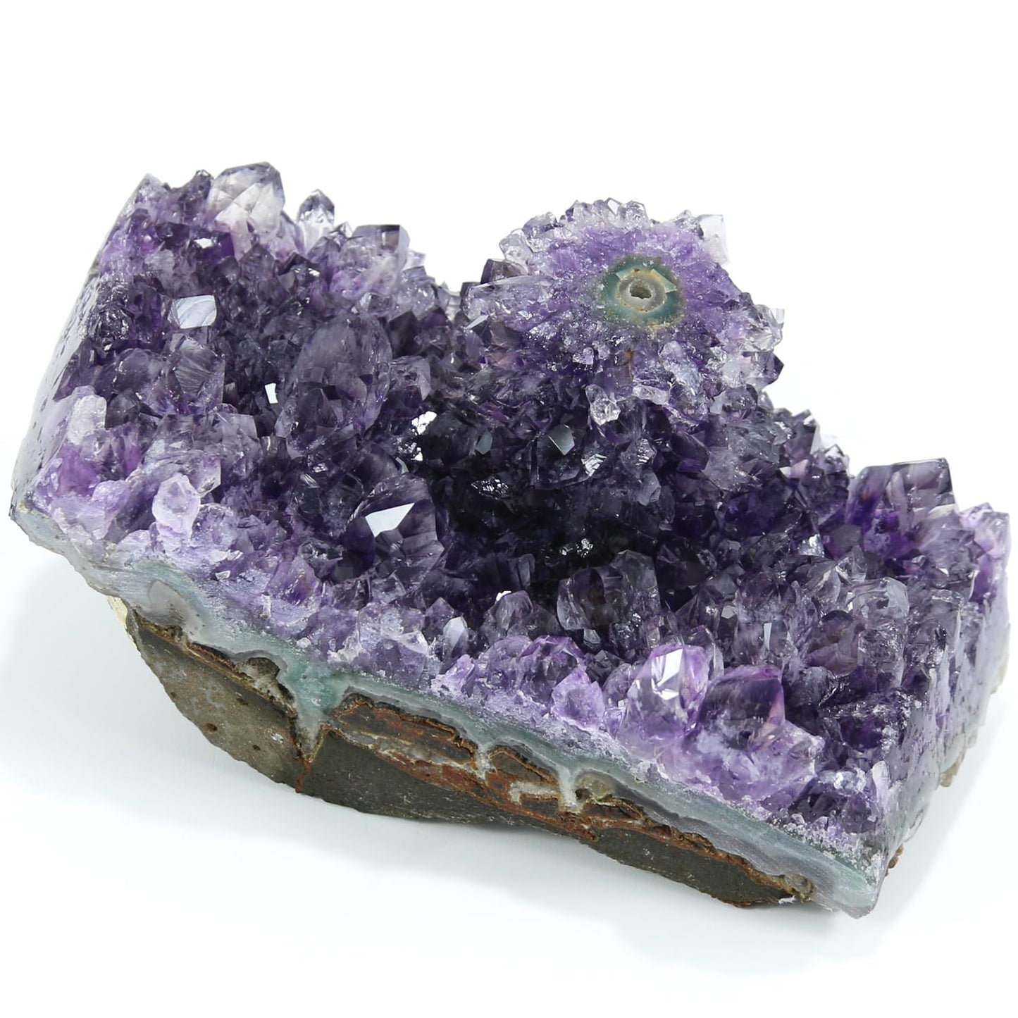 Namzi Raw Amethyst Stones and Crystals Rock, Natural Amathesis Crystal Clusters, Geodes with Crystals, Cuarzo Amatista Original, Real Amethyst Crystals Geode, Gemstones, Healing Crystals(1.1Lb)