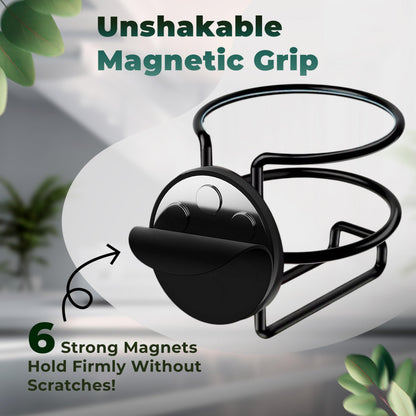 Skywin Magnetic Cup Holder, Magnetic Water Bottle Holder for Truck & Treadmil Drink Holder for Car Yacht, Truck, RV - Installs on Walls and Railings, Perfect for Cans, Bottles & Cups