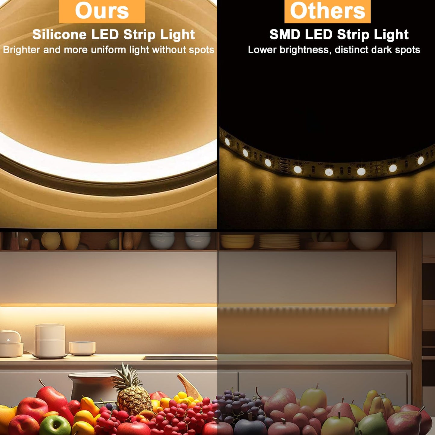 Lamomo LED Strip Lights, Tunable White Neon Rope Lights with Remote, 32.8Ft Dimmable 3000K-6000K Flexible Led Light Strip, Waterproof Silicone 24V Neon Lights for Bedroom Home Decor