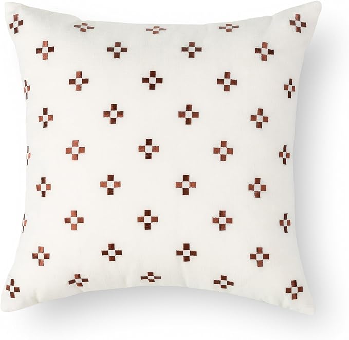 Crumbs Home Modern Farmhouse Fall Linen Indoor Outdoor Throw Pillow Cover Only