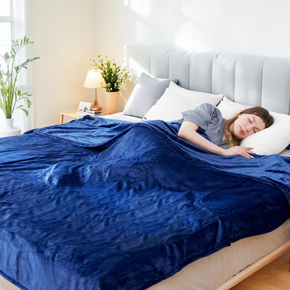Electric Heated Blanket Full Size 72"x84", Cozy Large Oversized, 5 Heating Levels & 10 Hours Auto Off, Cozy for Bed, Sofa, & Office, Machine Washable, Purple