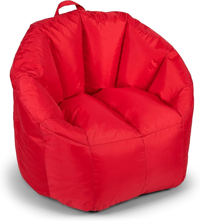Big Joe Milano Beanbag Chair Red Smartmax