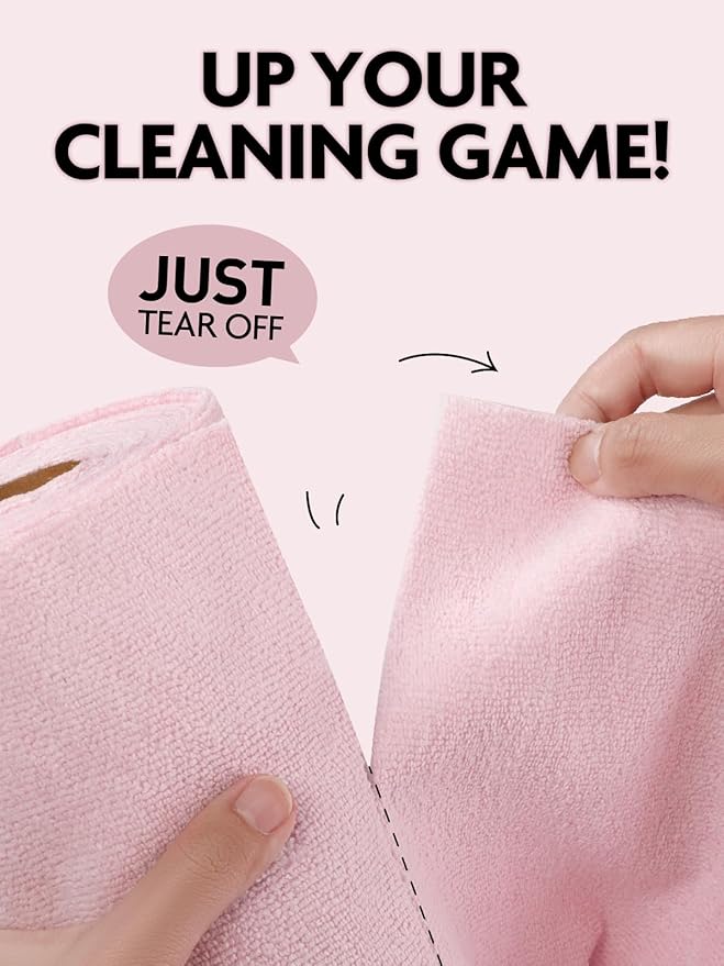 Fantasticlean Tear-Away Dish Cloth- 80 Sheets, 4 Rolls