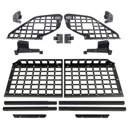 HIGH FLYING for Subaru Forester 14-18 Car Accessories Modular Storage Molle Panels System Trunk Shelf Luggage Storage Carrier Trunk Organizer Aluminum (Side Panels+Shelf with Manual Tailgate)