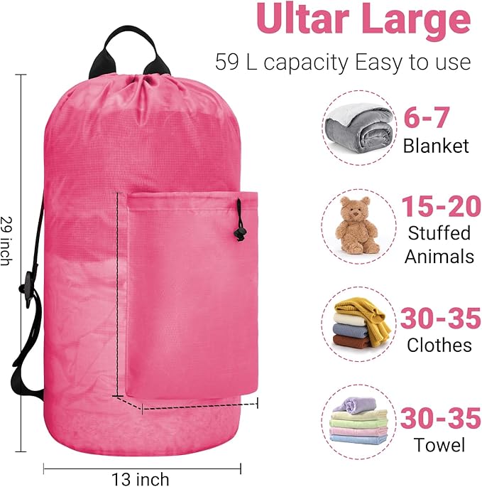 Laundry Bag Backpack Large Travel Laundry Bags