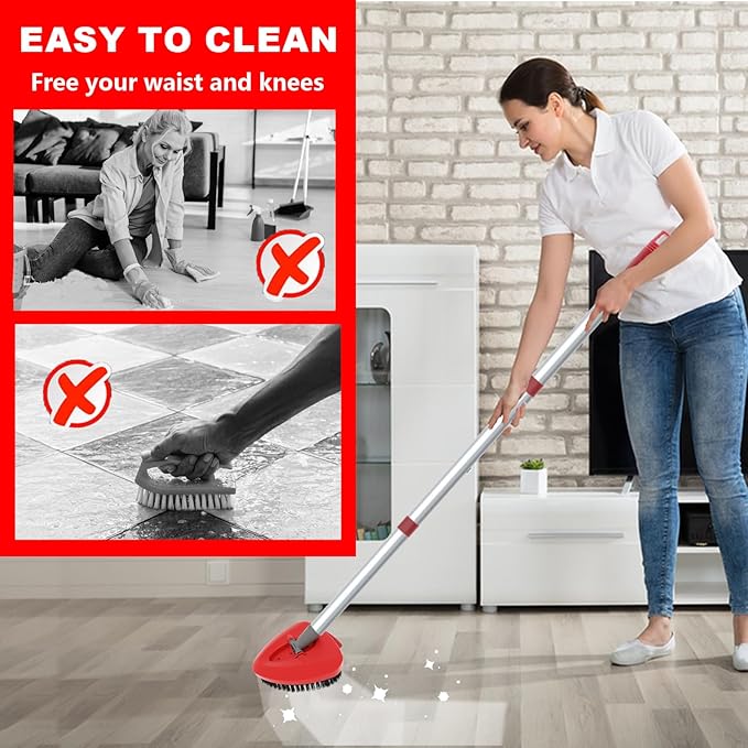 2 Pack Upgrade Scrub Brush Replace Heads Compatible