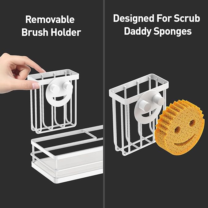 Moforoco Kitchen Dish Soap Dispenser Set, 16OZ Glass Bottle, Hand and Dish Soap