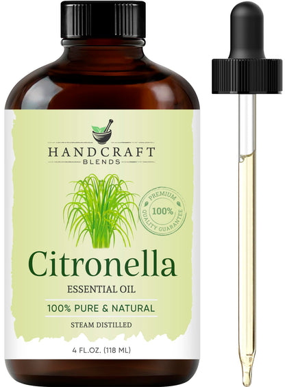 Handcraft Blends Lavender Essential Oil – Huge 4 Fl Oz – 100% Pure and Natural – Premium Grade Essential Oil for Diffuser and Aromatherapy, Skin, Massage, Candle and Soap Making Fragrance