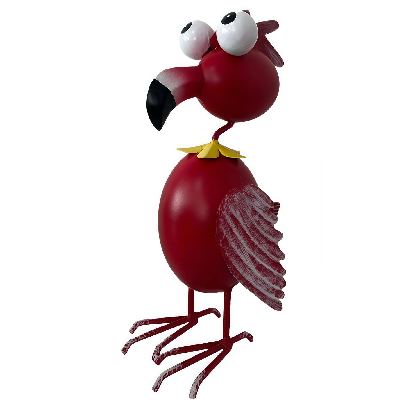 YAOHUA Metal Flamingo Yard Decor Garden Statue Outdoor Art Red Flamingos Christmas Decorations Sculptures for Patio Backyard Porch Lawn Ornaments Unique Gifts