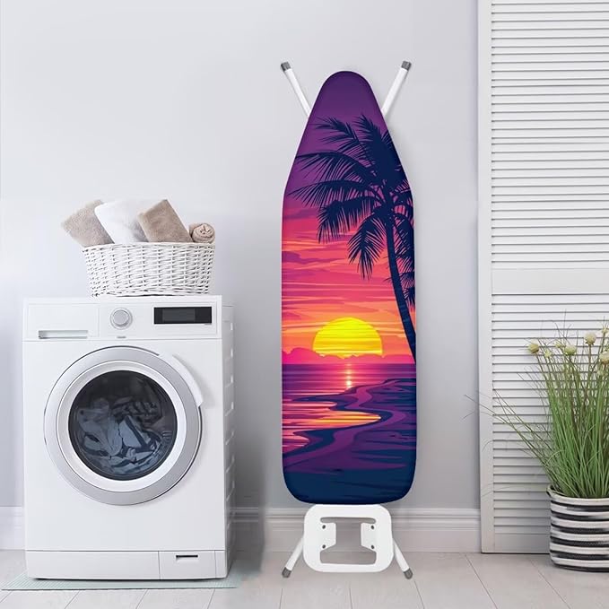 Sprowallow Palm Tree Ironing Board Covers and Pad Elastic Edge, Scorch
