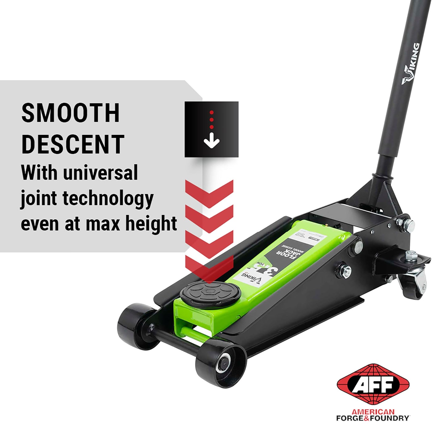 AFF Viking 3.5 Ton Floor Jack - Lightning Lift Hydraulic Car Jack - Heavy Duty