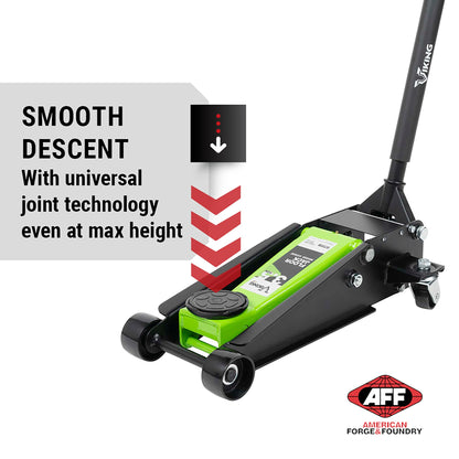 AFF Viking 3.5 Ton Floor Jack - Lightning Lift Hydraulic Car Jack - Heavy Duty
