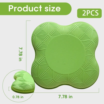 MBHKRRS 2 Pack Yoga Knee Pads Mat Set - Extra Thick Foam Kneeling Pad Cushion for Knees, Elbows, Wrists, Head - Yoga Essentials for Women Men, Non-Slip Pilates, Meditation, Floor Workouts(green)