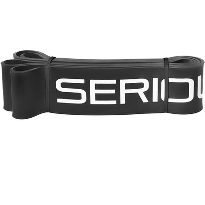 SERIOUS STEEL FITNESS Assisted 41" Pull-Up Band, Resistance & Stretching, Powerlifting & Pull-ups (#5 Black - Single Band)