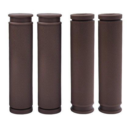 TIKBRO Bike Handlebar Grips 2 Pairs Comfortable Anti-Slip Rubber Mountain Bicycle Handle Grips for MTB BMX