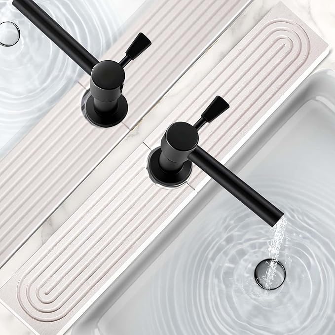 16 Inch Stone Faucet Mat for Kitchen Sink, Kitchen Sink Splash Guard-Water
