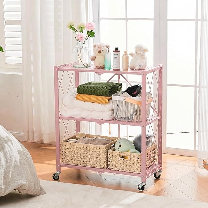 BRIAN & DANY 3-Tier Foldable Storage Shelves