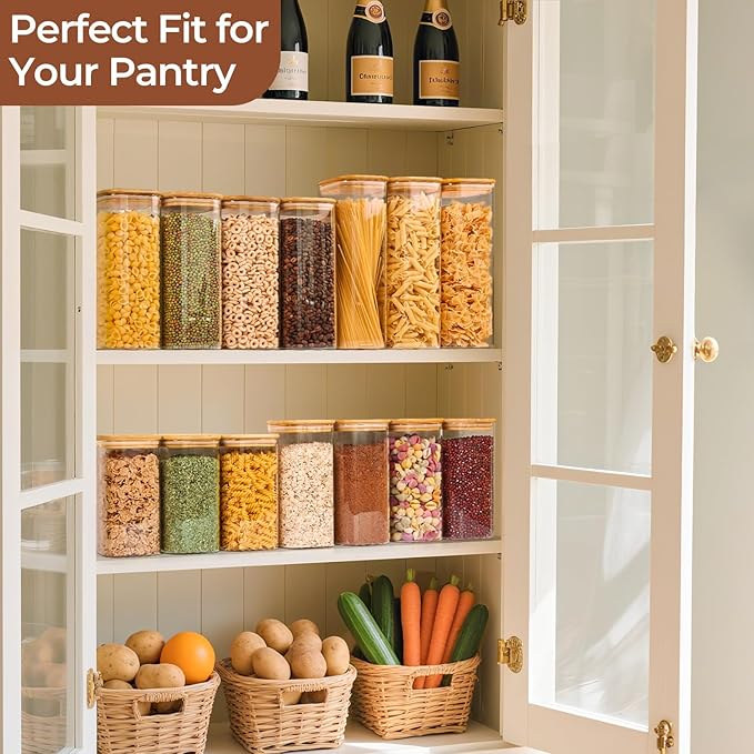 ComSaf 1.4 Qt Glass Storage Containers