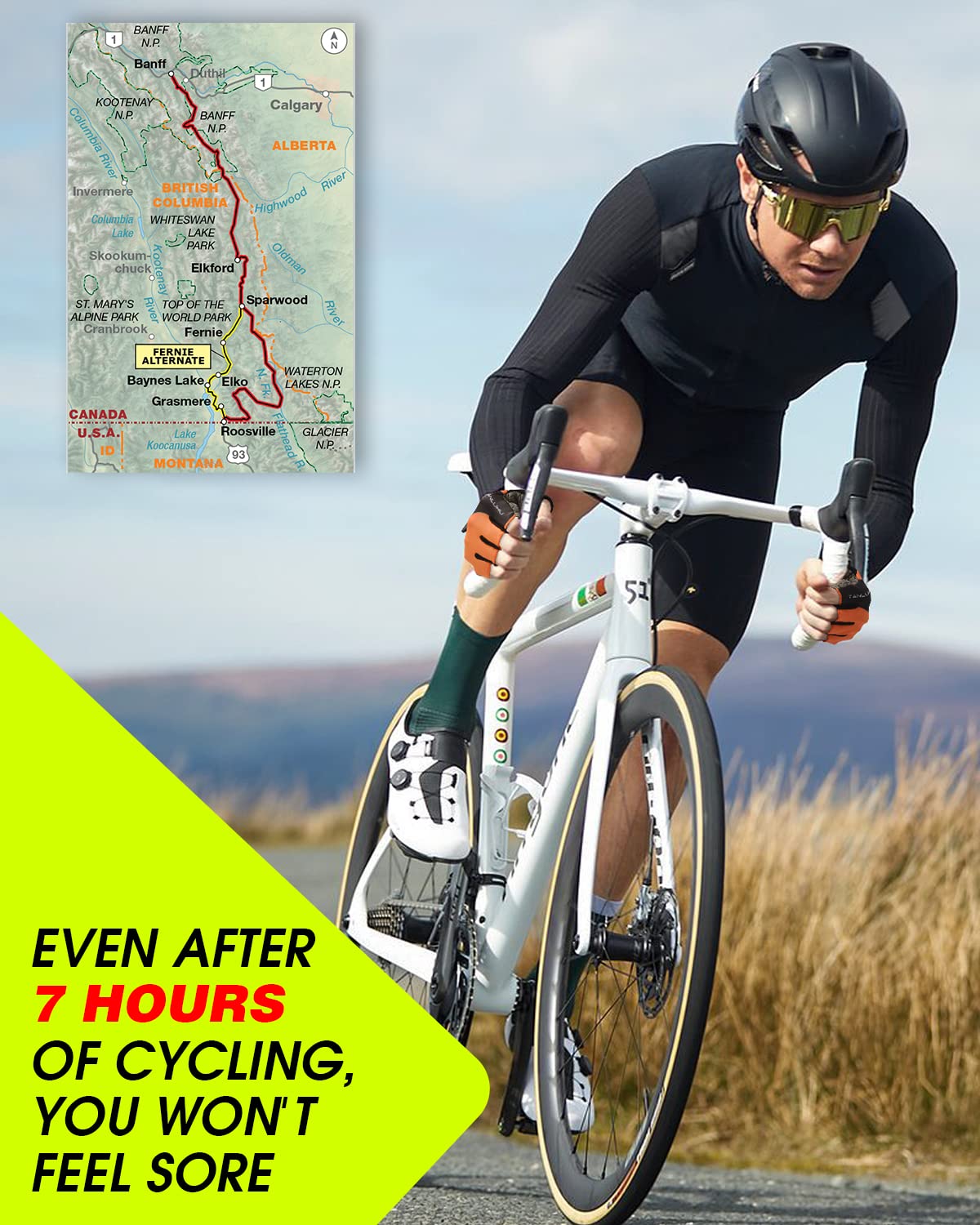 Tanluhu Cycling Gloves - Mountain Bike Half Finger Road Riding Gloves, Breathable, Shock-Absorbing, for Men and Women