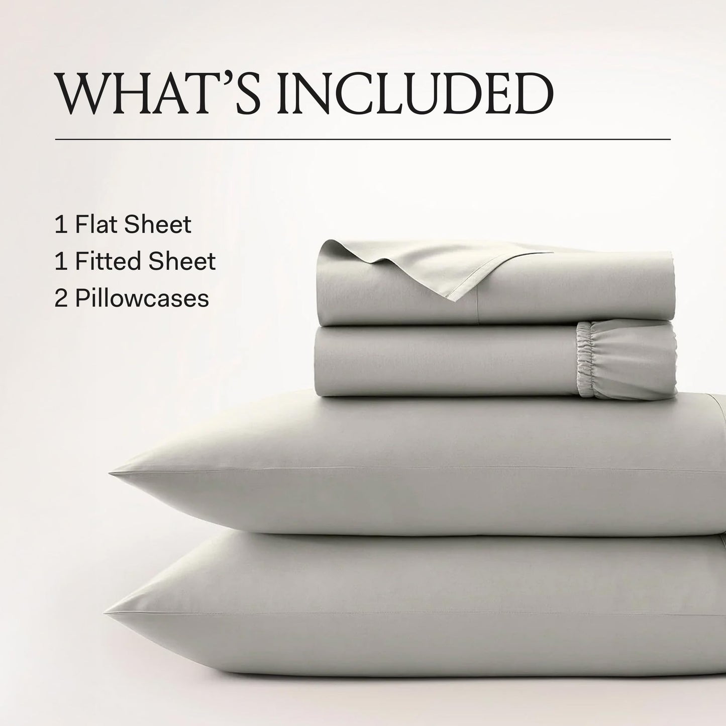 BOLL & BRANCH Signature Hemmed Sheet Set - King + Standard, Shore - Luxury 100% Organic Cotton - Includes 1 Flat, 1 Fitted, 2 Standard Size Pillowcases - Buttery Soft