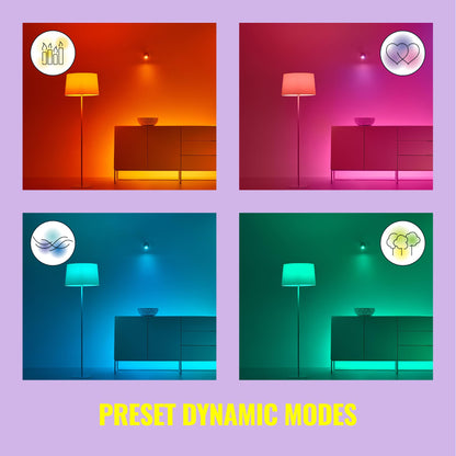 WiZ Smart Colour Bulb, E14, 4.9W, Smart Dimming, Dynamic Scenes, Connected WiFi Works with Alexa, Google Assistant & HomeKit, App Control for Home Indoor Lighting, Bedroom, Energy Monitoring